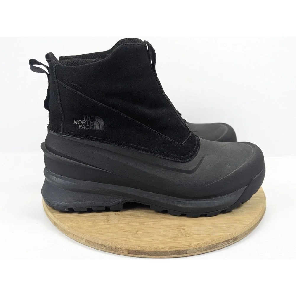 The North Face Snow Boots Mens 11.5 Black Chilkat v‎ Zip Waterproof Hiking Trail